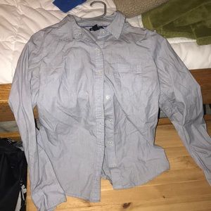 Plain light blue Gap women’s button up